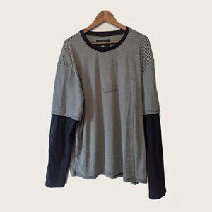 ALL IN - Striped layered t-shirt - Sz XL